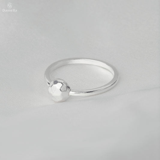 Sterling Silver 925 Luna Orb Ring