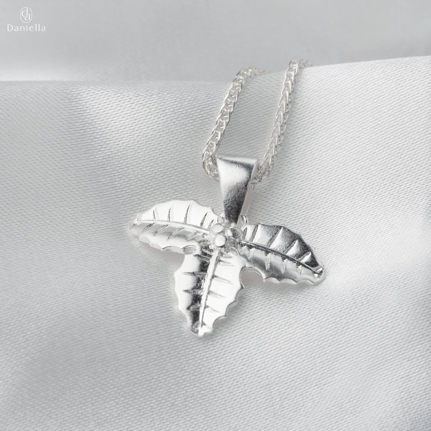 Sterling Silver 925 Trifolium Charm (Silver Necklace Included)