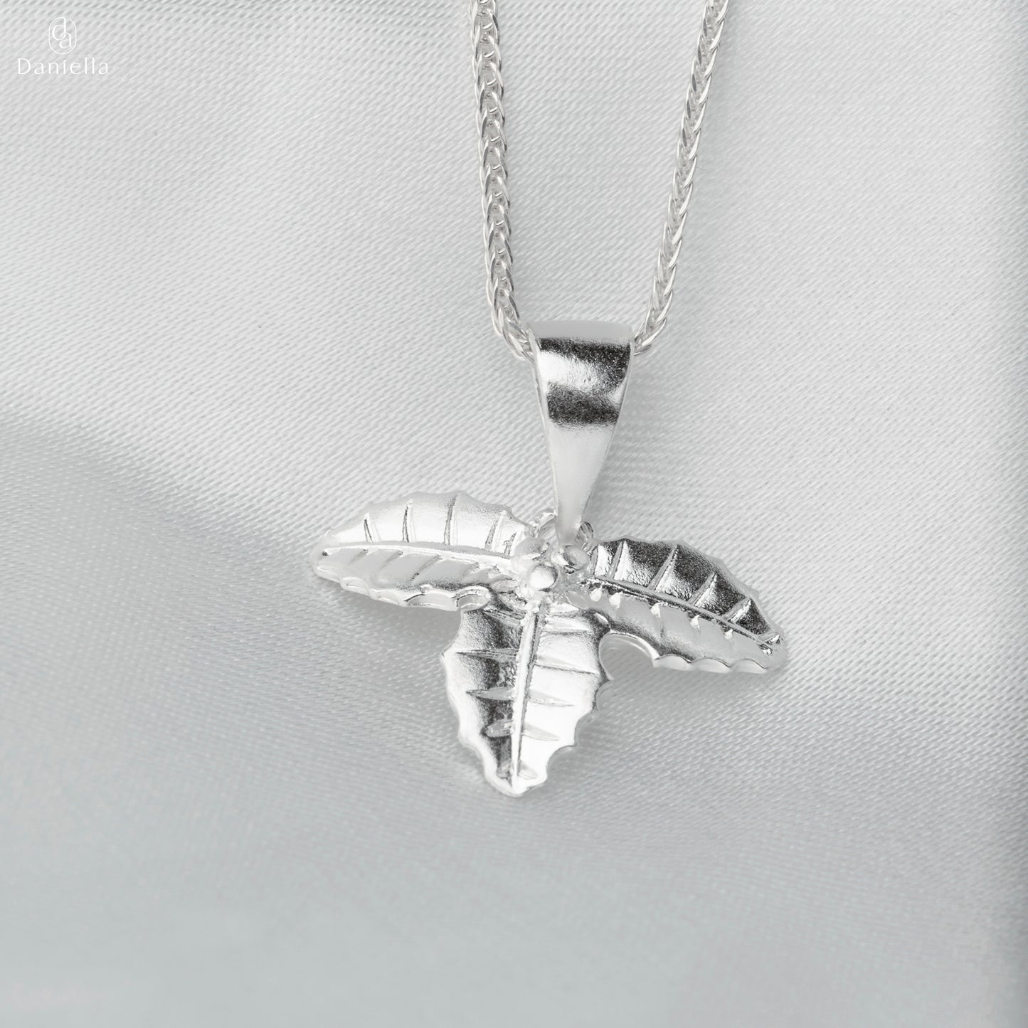 Sterling Silver 925 Trifolium Charm (Silver Necklace Included)