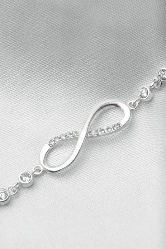 Sterling Silver 925 Infinity Bracelet