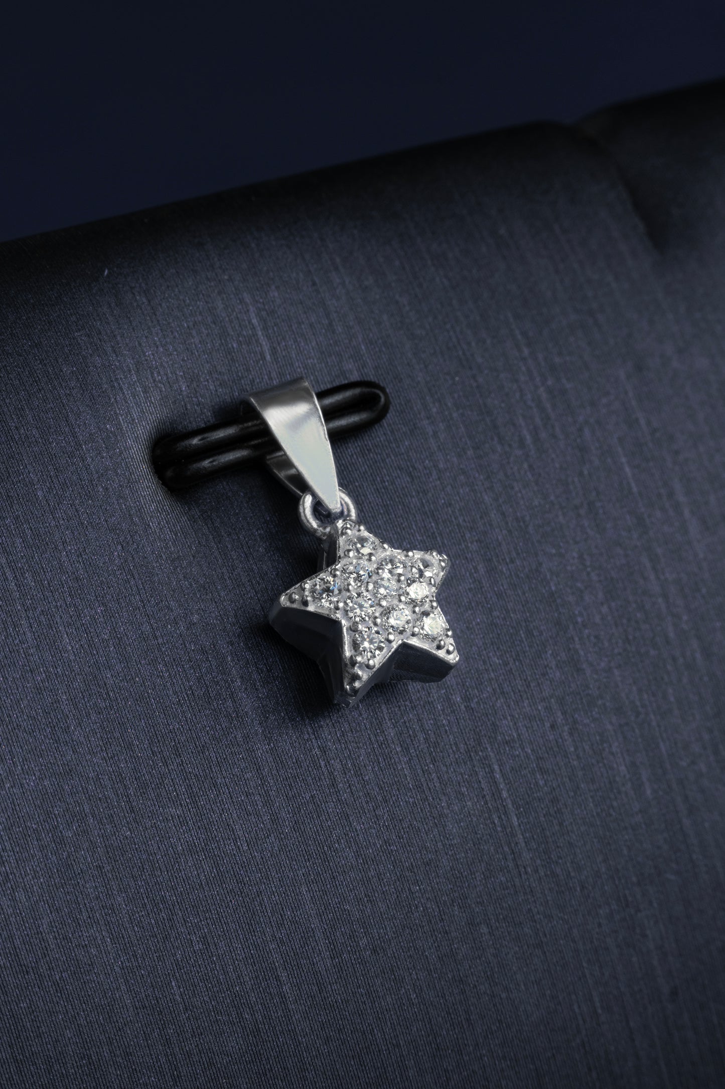 Sterling Silver 925 Celestial Star Pendant (Silver Necklace Included)