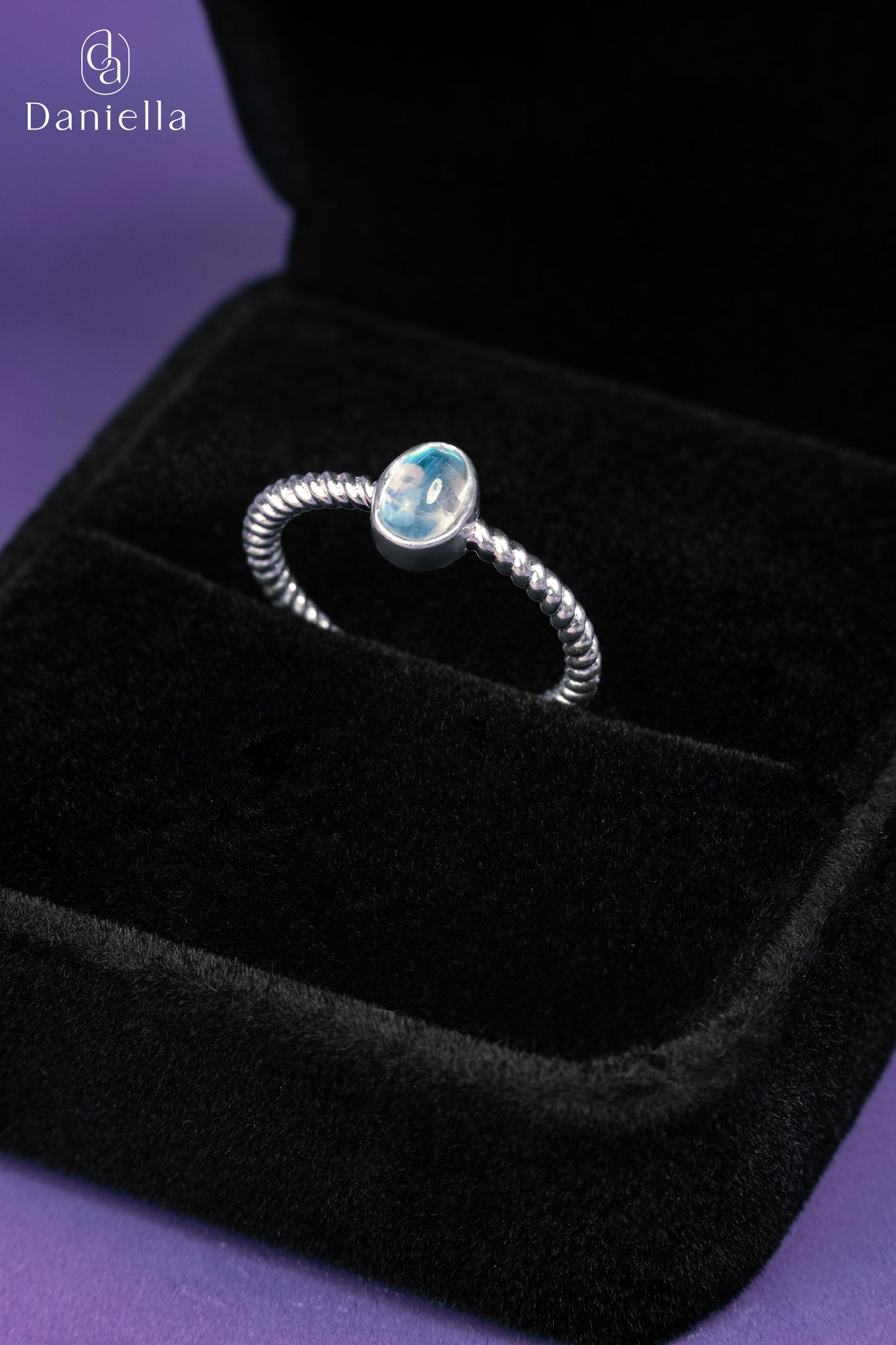 Sterling Silver 925 Lunar Dream Moonstone Ring