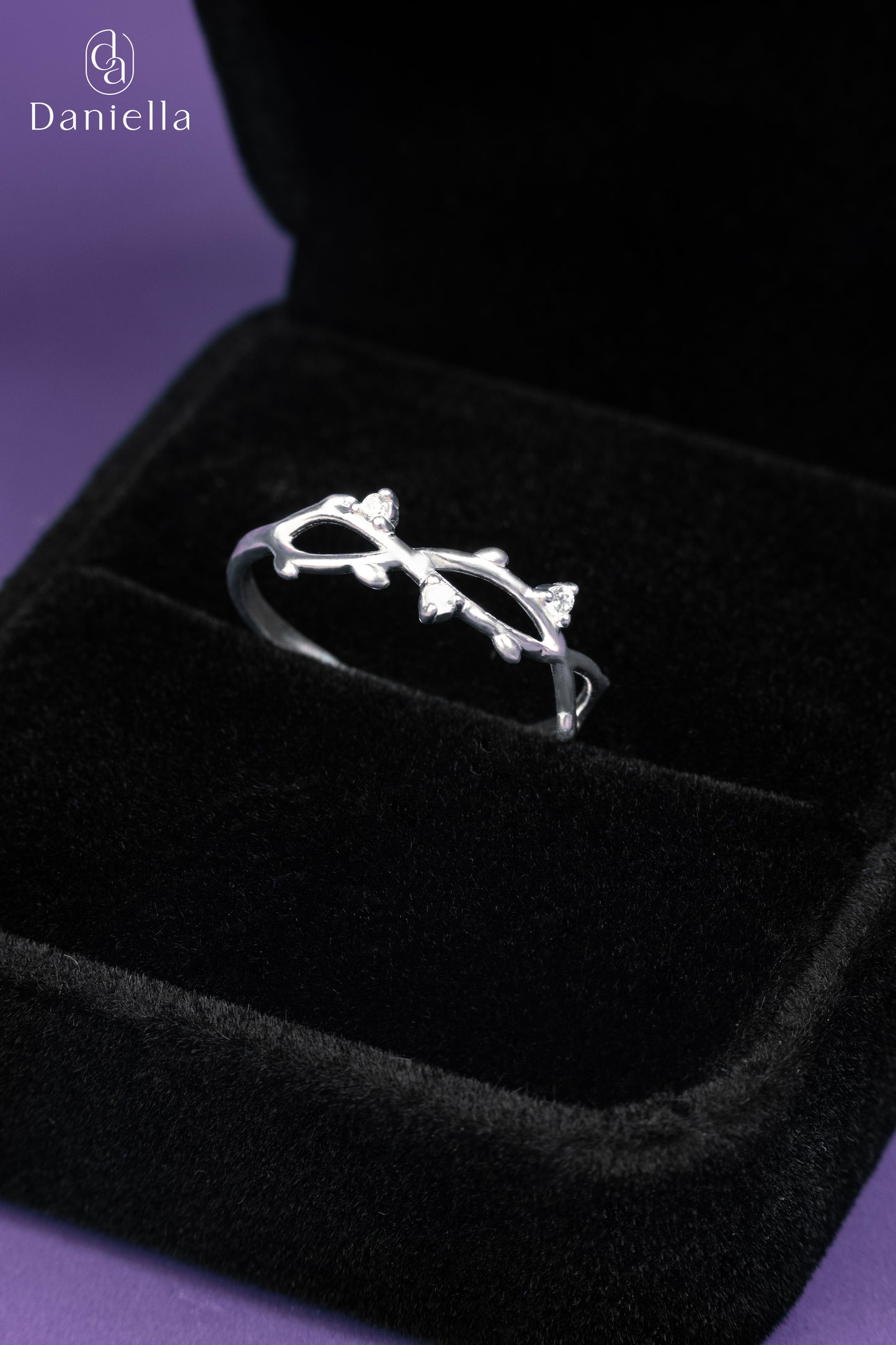 Sterling Silver 925 Twilight Vine Ring