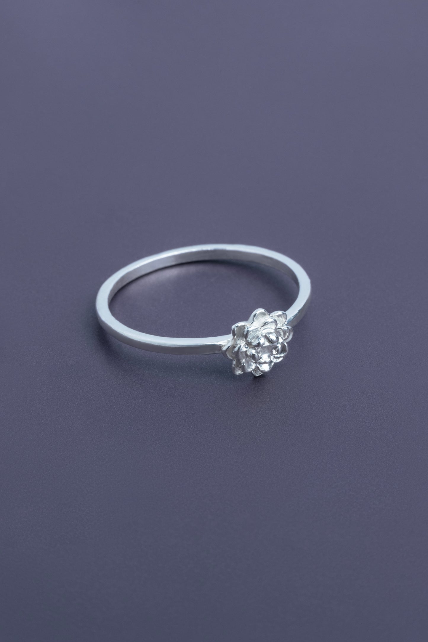 Sterling Silver 925 Lotus Étoile Ring