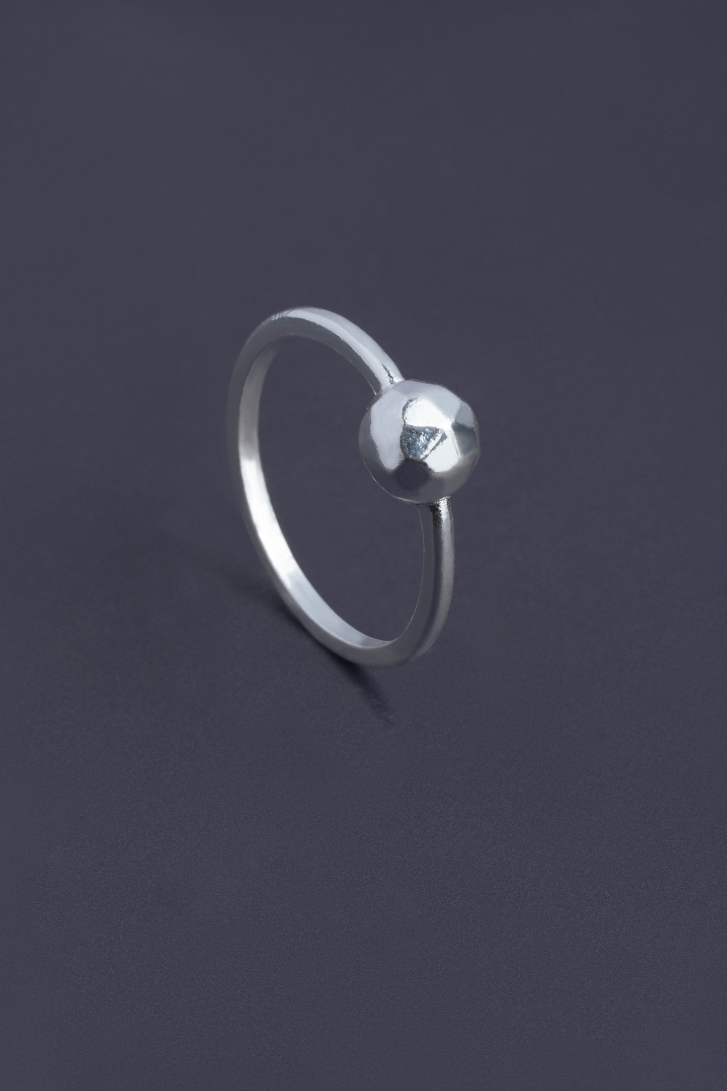 Sterling Silver 925 Luna Orb Ring