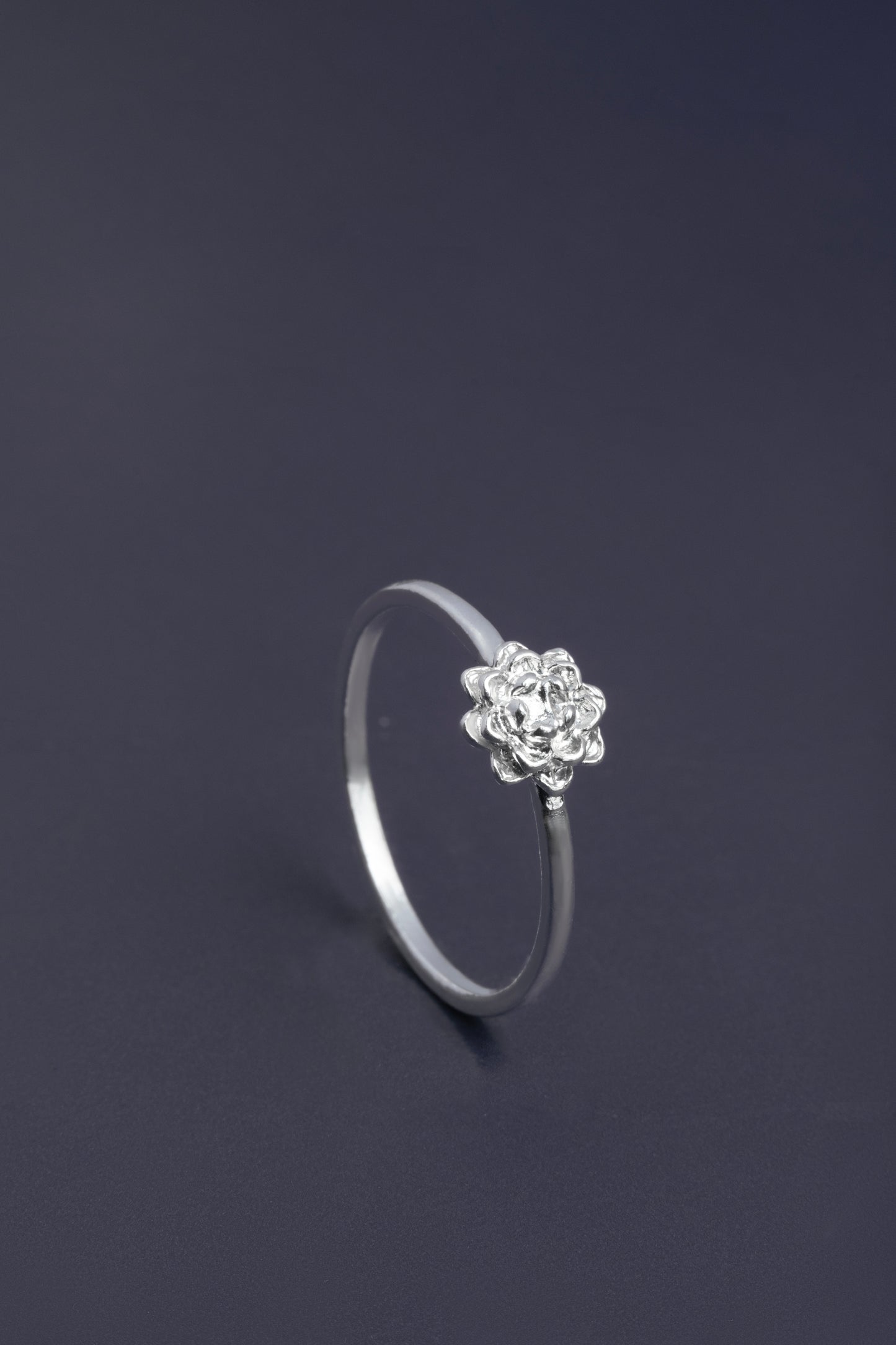 Sterling Silver 925 Lotus Étoile Ring