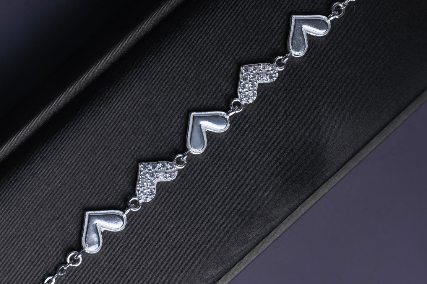 Sterling Silver 925 Heart’s Embrace Bracelet